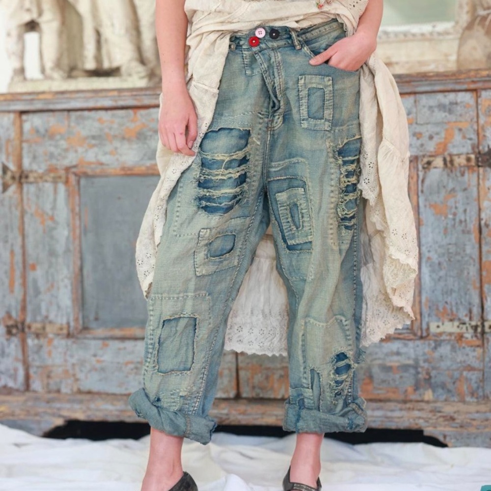 Magnolia Pearl Linen Miner Denim NWT